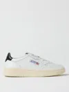 Autry Medalist Low White Sneakers With Contrasting Heel Tab In Leather Man In White