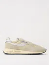 Autry 'reel Wind' Beige Low Top Sneakers With Logo Detail In White