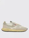 Autry 'reel Wind Super Vintage' Beige Low Top Sneakers With Logo Detail And Vintage Effect