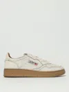 Autry Low Top Leather Sneakers With Perforated Round Toe