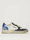 Autry Colorblock Low-top Sneakers With Lace-up Front And Signature Details In Neutral