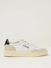 Autry Leather And Suede Medalist Low Sneakers In Neutral