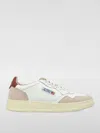 Autry 'medalist Low' White Sneakers With Suede Inserts And Contrasting Heel Tab In White