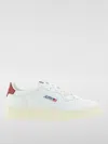 Autry Syrah And White Leather Medalist Low Sneakers In Weiss