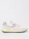 Autry Reelwind Suede And Technical Textile Trainer In Beige