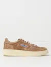 Autry Beige Leather Medalist Sneakers In Beige