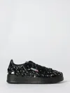 Autry Sparkling Black Low-top Sneakers With Sequin Detail In Black