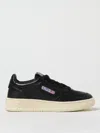 Autry Low-top Sneakers With Goat Leather Upper In Schwarz