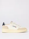 Autry Medalist Low Leather Low-top Sneakers With Suede Inserts In White