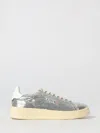 Autry Sequined Low Top Sneakers With Fabric Upper In Gray