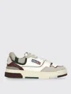 Autry Low Top Leather Sneakers With Raised Sole In Multi