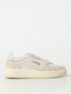 Autry Two-tone Suede Medalist Sneakers In Ecru
