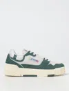 Autry Low Suede And Leather Sneakers In Grün