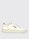 Autry Marshmallow And Platinum Color Leather Med-way Sneakers In White