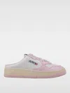 Autry White And Pink Medalist Mule Sneakers In Pink