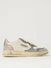 Autry Sup Vintage Sneakers With Vintage Leather Upper In Neutral