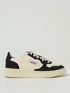 Autry Beige And Blue Leather Medalist Low Sneakers In White