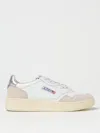 Autry Low Top Sneakers In Calf Leather And Suede In White
