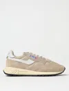 Autry Reelwind Low Nylon And Leather Craquele Pepper And White Sneakers In White