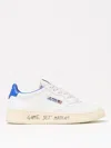 Autry 'medialist' White Leather Sneker In White