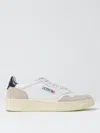 Autry Leather Sneakers With Contrast Heel Tab In White