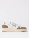 Autry Low Sneaker With Contrast Panels And Perforated Detailing In White
