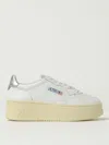 Autry White Leather Medalist Platform Sneakers
