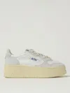 Autry Platform Low Lea Stars Wht Wht In Gray