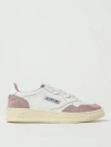 Autry Medalist Low-top Mixed Leather Sneakers In White