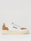 Autry Medalist Low Suede-trimmed Leather Sneakers In White