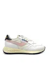 Autry Reelwind Lace-up Leather Sneakers In Nude & Neutrals