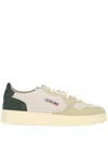 Autry Medalist Leather Low-top Sneakers In Beige