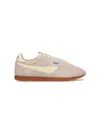 Autry 'windspin Low' Beige Sneaker With Logo On The Side And On The Heel In Suede Man In Neutral