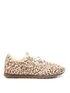 Autry Windspin Sneakers In Animalier Pony Skin In Beige