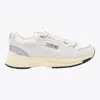 Autry Round Toe Mesh Panels Contrast Sole Sneakers In Neutral