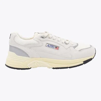 AUTRY AUTRY WHITE AND SILVER LEATHER HYPERWAY SNEAKERS