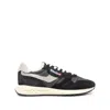 Autry Panelled Suede Sneakers In Black