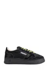 Autry Black Calf Hair Medalist Sneakers In Black