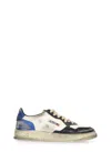 Autry Colorblock Low-top Sneakers With Lace-up Front And Signature Details In Neutral