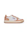 Autry Low Top Sneakers Contrast Sole In Brown
