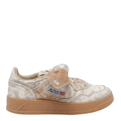 Autry Velvet Sneakers With Frontal Bow Detail In Multi
