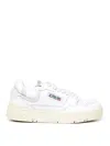 Autry 'clc' White Low Top Sneakers With Logo Patch On Tongue And Side In Blanco