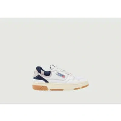 Autry Clc Sneakers In Leather And Suede In White