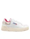 Autry Clc Low Sneakers In White/peach