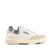 Autry Sneakers Clc Low Leather And Suede Color White And Peach Whip In Multi