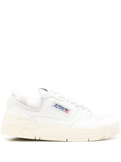 Autry Clc Leather Sneakers In White