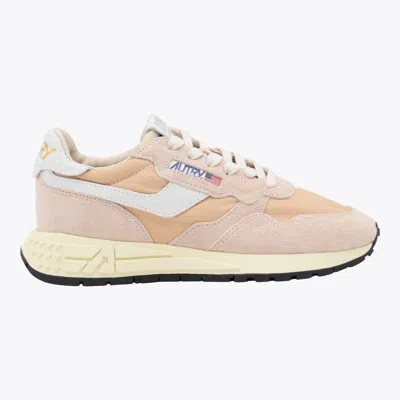 AUTRY AUTRY BEIGE LEATHER REELWIND SNEAKERS