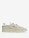 Autry Low-top Beige Suede Sneakers In Yellow