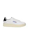 Autry Medalist White Low Top Sneakers With Contrasting Heel Tab In Leather Woman In Multi