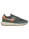 Autry Reelwind Low Green Sneakers With Logo In Green